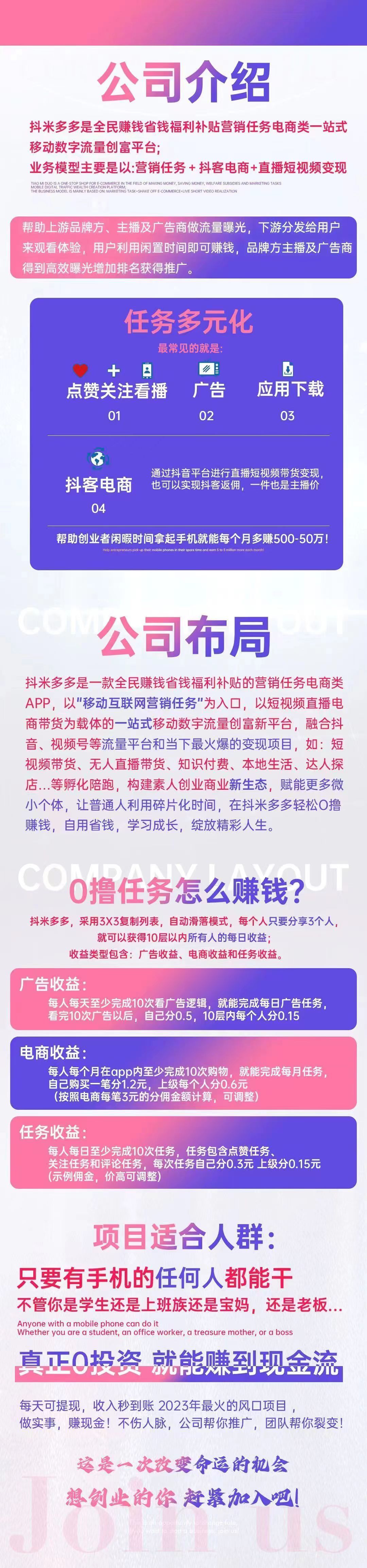 抖米多多首码团队对接,抖米多多项目是怎么赚钱的?